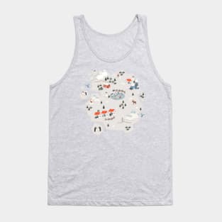 Winter Country Map 1 Tank Top